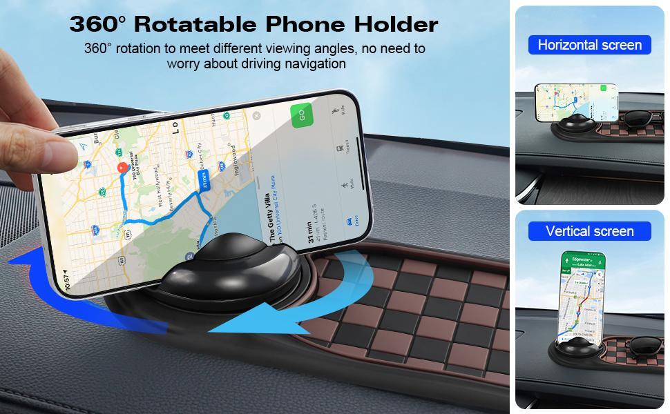 Unlock New Experience During Driving-Car Phone Holder with Anti-slip Pad Makes You Enjoy your Each Driving Travel-1