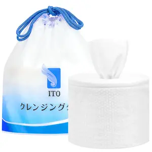 ITO Disposable Cleansing Cotton Tissue Face Wash Towel Makeup Remover 80pcs/Roll
