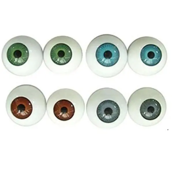 Halloween Eyeballs Scary Realistic Hollow Eyeball Halloween Horror Mask Skull Costume Props for Halloween Trick or Treat Party Craft Decoration 8PCS (26mm)