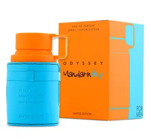 Odyssey Mandarin Sky Limited Edition EDP for Men 3.4 Oz Eau de Parfum Spray with Vibrant Packaging Amber Woody Notes & Mandarin Essence
