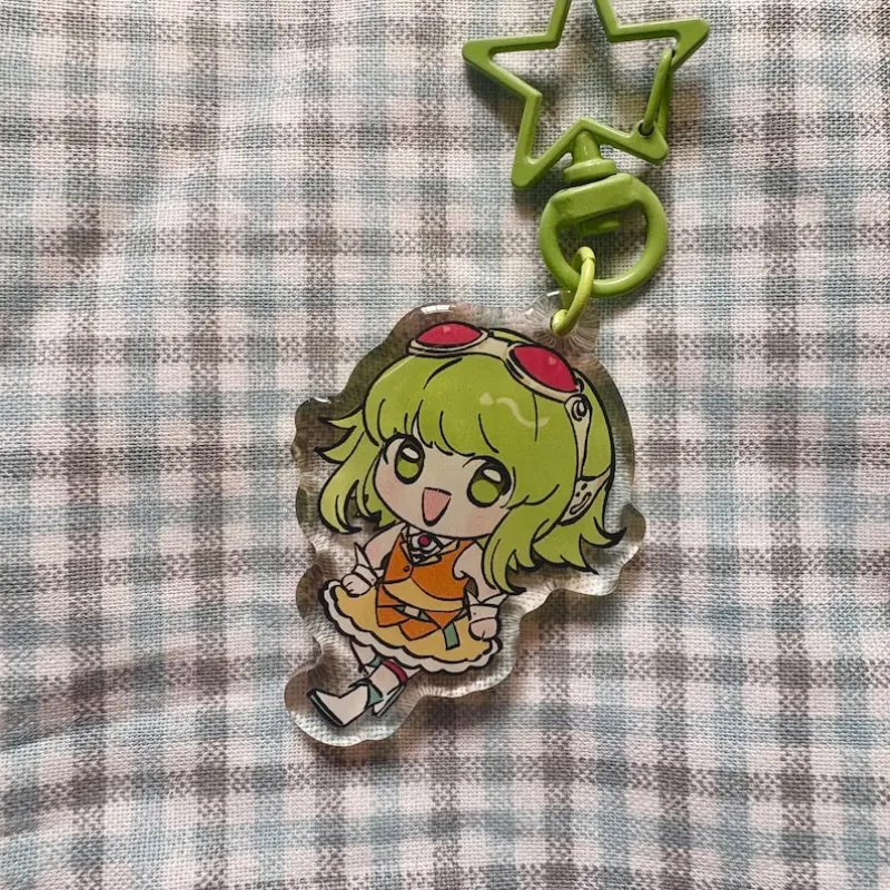Gumi Acrylic Epoxy Keychain Cute Anime Accessory