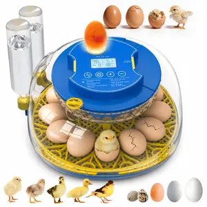 18 Egg Incubator with Auto Turning & Humidity Control – 360° Clear View with Auto Water Refill & Built-in Egg Candler | Easy Hatching for Chicken & Duck Eggs automatic watering