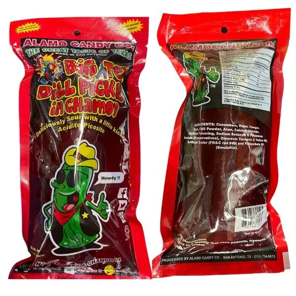 Big Tex Alamo Dilll Pickle in Chamoy Instant Food