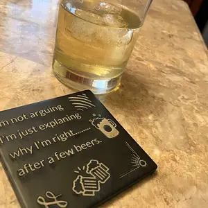 Funny Ceramic Coaster Set (4 pack)