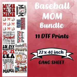 Baseball Mom DTF Bundle Sheet
