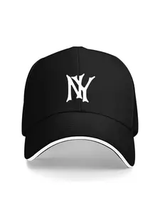 1pc Stylized Letter "NY" Shape Abstract Design Very Suitable for Fitness, Running, Baseball Cap