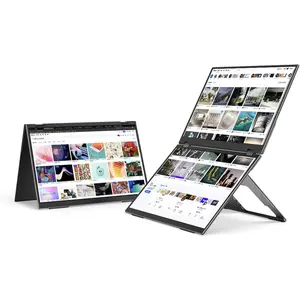 EHOMEWEI X1 Pro Dual Monitor, 2.8K 60Hz 16"*2 Laptop Expansion Portable Screens 2560 * 1600 sRGB 100% DCI-P3 HDR 400 Nit Brightness for Gaming Phone/Switch/Windows MacOS No Stylus Touch