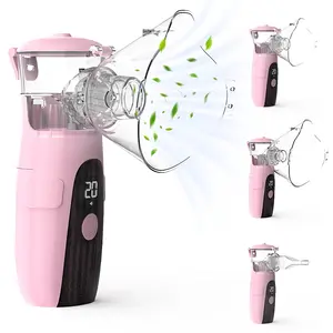 Portable Nebulizer, Rechargeable Nebulizer, Auto Clean & Dual Mode,  USB-powered, Handheld Nebulizer - For Adults & Kids, Silent Operation, Easy-to-Clean Mesh