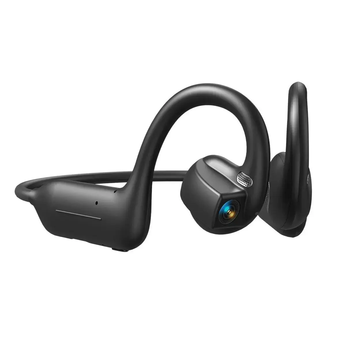 AI Camera Earphones - Open Ear Headphones with Air Conduction Audio, Hands-Free Photo Video Recording & Call, 160+ Language Translator, Bluetooth Connection, Compatible with iOS & Android