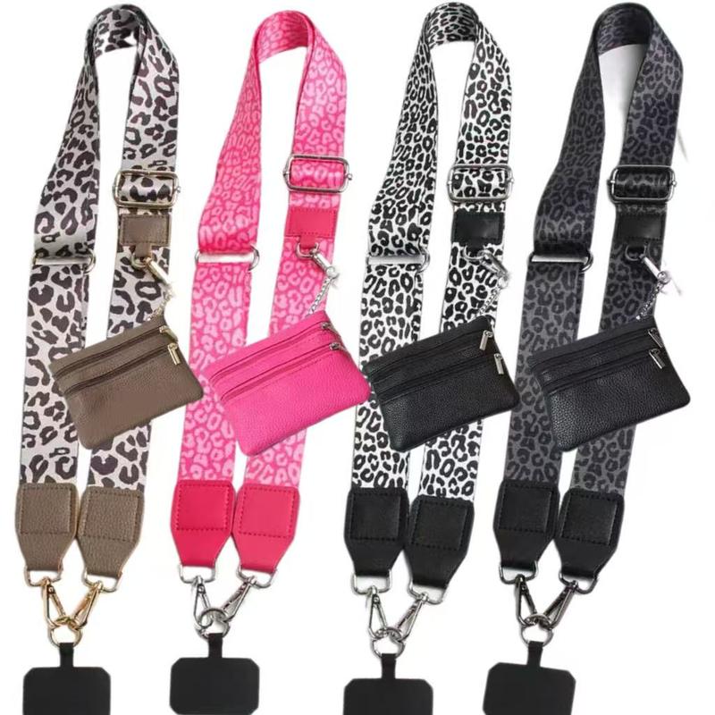 Sexy leopard print mobile phone crossbody strap, phone sling, phone charms, multi-functional and adjustable, can be used for mobile phone decoration, backpack decoration, backpack decoration with wallet, suitable for gifts to give to your girlfriend