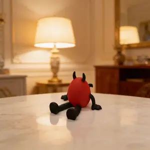 Cute Easter Bunny Figurine, Christmas Style Rabbit Ornament, Creative Fairy Tale Rabbit Doll, Early Education Gift for Kids