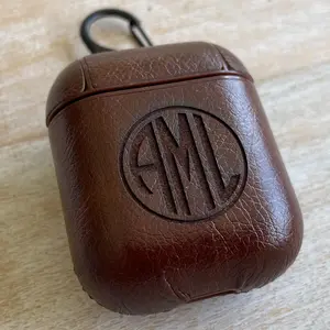 Custom Leather Airpods 1, 2, 3, Pro Case Airpods Pro Case with hook, Personalized Airpod Cover Keychain Custom Airpods Case Valentines Gift
