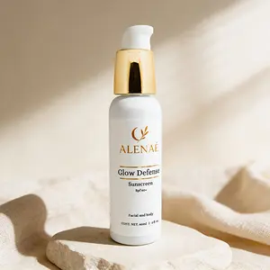 Alenae Glow Defense Anti-Fatigue & Protective Face Serum with Plant & Marine Extracts for Daily Skin Protection SPF 60+