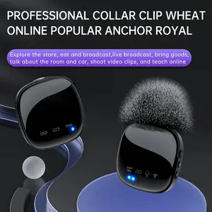 Advanced wireless lavalier microphone, thin body, sensitive radio, compatible with a variety of devices, suitable for live broadcast, outdoor shooting, ultra-long battery life, the best birthday/holiday gift! Audio Charging Rechargeable