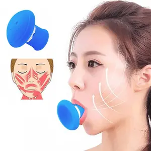 V-Shaped Lifting Firming Chin Exerciser Muscle Trainer Silicone Anti-Wrinkle Tool, Facial Care Tool, Facial Lift Dual Chin Lifter Massage Roller