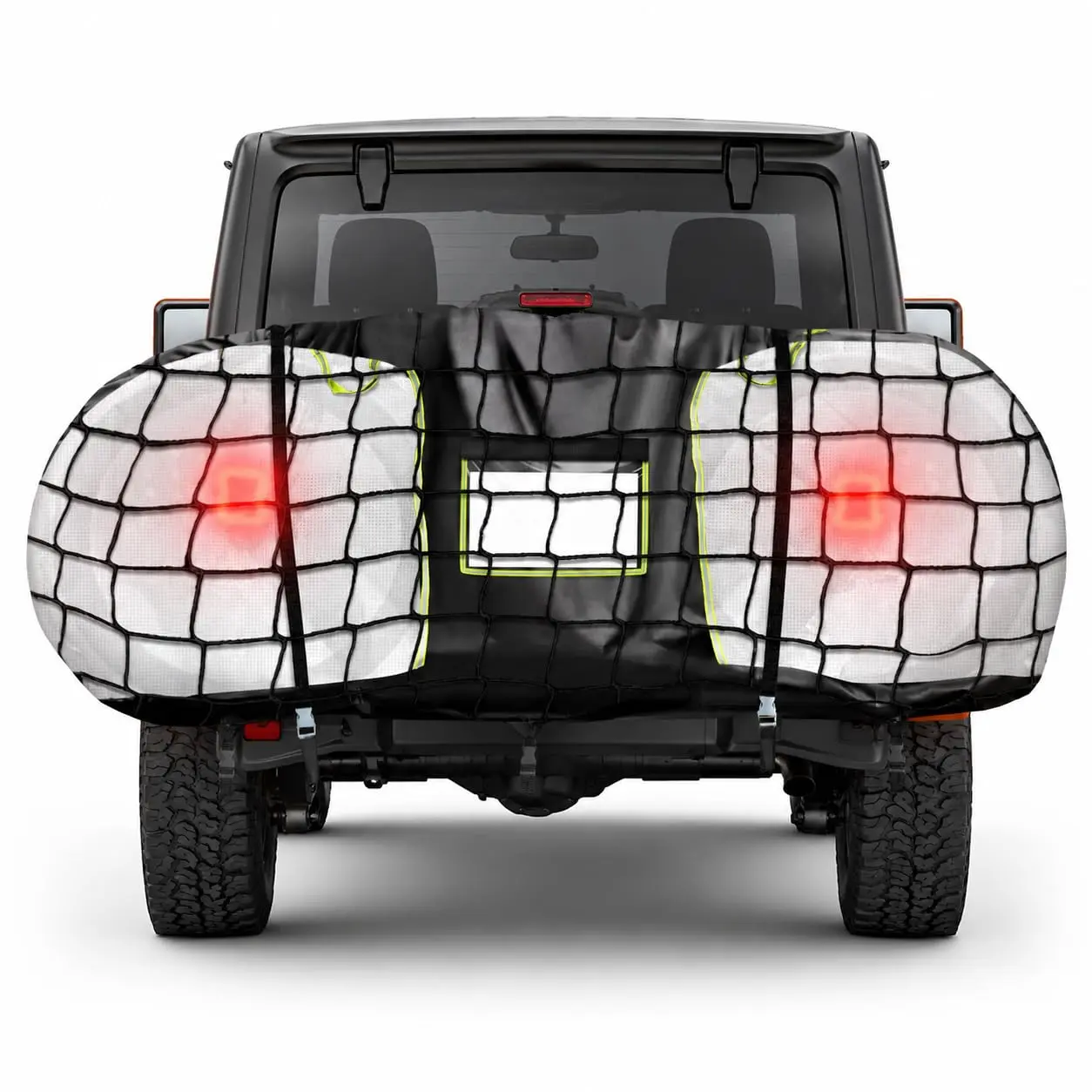 Heavy-Duty Bike Cover for 2 Bikes – Waterproof 600D Oxford & PVC, All-Weather Protection, Night Visibility Reflective Strips, Windproof with Straps & Elastic Fit backtoschool