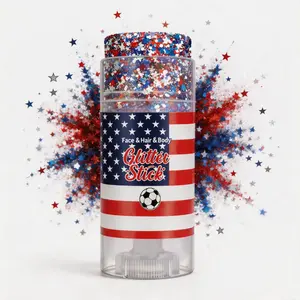 White & Blue Body  4th of July Glitter Stick ,Perfect for Celebrations!Hair Sparkle for Independence Day Party, Festival & Fun Holiday Look