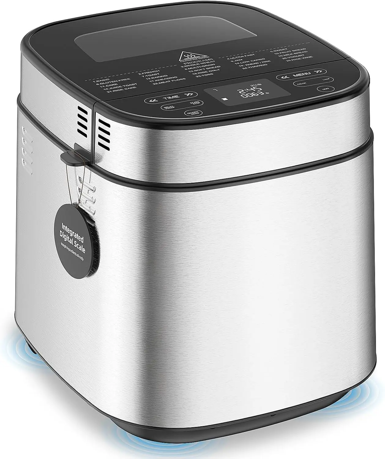2026 Upgraded 2.5LB Bread Maker with Built-in Electronic Scale Digital Health Non-toxic family Mom Daughter Kitchen Cooking Baking living room essential smart modern fall vibes black friday deal gift present winter
