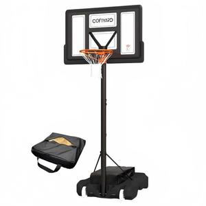 Children's basketball hoop, quick-adjustable type. From 4.3FT to 10FT, 44-inch basketball board. Suitable for adult indoor family sports, small basketball hoops for children, outdoor playsets, training equipment.