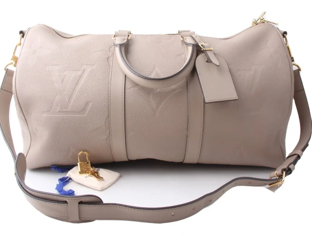 Pre-owned Leather Travel Bags Louis Vuitton Touterelle Keepall 45 Duffle Bag