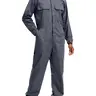 Work Idea Pure Cotton Men's Coverall Relaxed Fit All Season Menswear Uniform