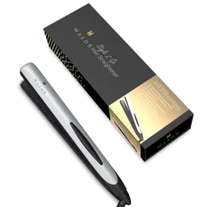 2 in 1 Hair Styling Tools Pro Straightener and Curler, Instant Heat Up, Automatic Shut Off & Digital LED Display,  Adjustable Temperature (284℉ - 446℉),  Smooth Flat Iron & Curling iron ,Mother's Day Gift