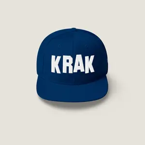 🎬 KRAK SNAPBACK HAT // NAVY + WHITE 🎬
