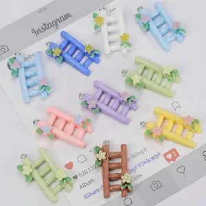 20/30 Colorful Flower Ladder DIY Accessories with Hanging Holes, Ideal for Bead Jewelry, Keychains, Phone Chains, Craft Supplies