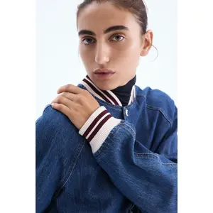 H&M Denim bomber jacket