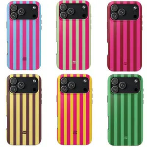 Jimo Corna Bold Stripes Combo #2 Phone Case, Suitable for iPhone 17-11 Pro Max/Plus and  Samsung Galaxy S23-25