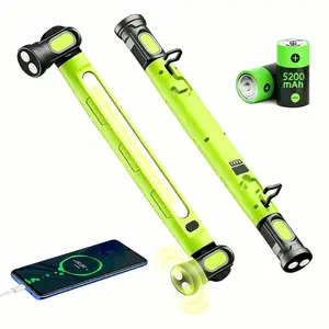 Under Hood Work Light Bar, 3000LM LED Magnetic Light Bar with Hooks, 5200mAh Cordless Rechargeable Hood Light for Mechanic/Car Repairing/Garage