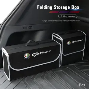 Car Boot Storage Box Tool Organizer Collect Case Car Organizers For Alfa Romeo Giulietta Mito 159 Giulia Stelvio 156 147 Tonale Brera Disco Volante Spider