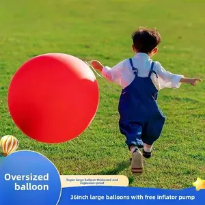 36" Giant Inflatable Beach Ball, Extra Large Durable Water Ball, Perfect for Outdoor Yards, Park Parties, Pool & Summer Beach Games
