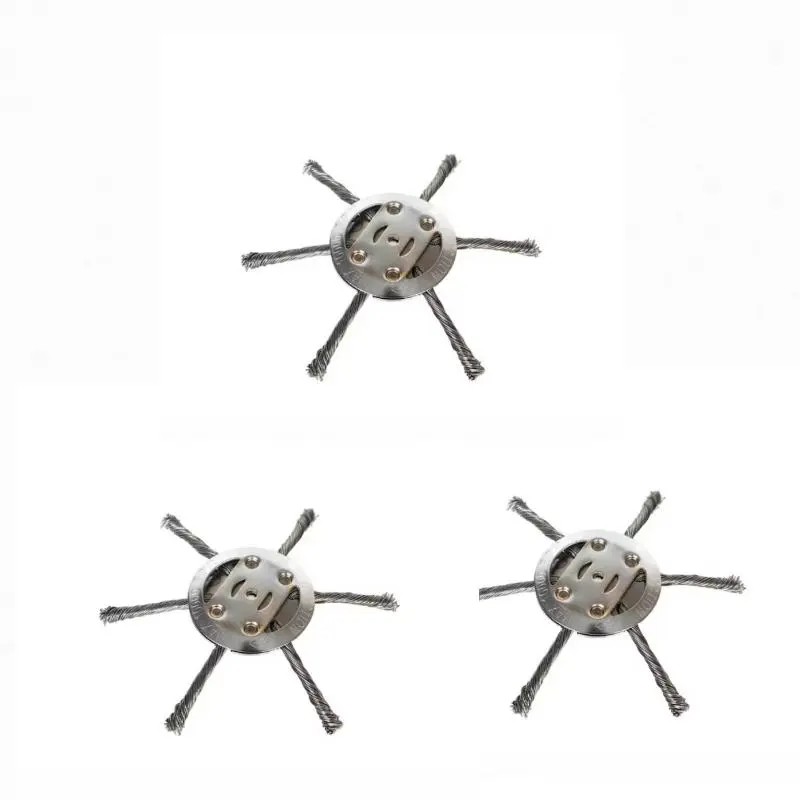 Grass Trimmer Head Metal Blades, 4 Counts Reusable Grass Trimmer Head, Universal Grass Trimmer Accessories, Power Tool Durable Accessories