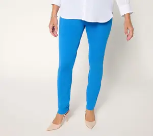 Women with Control Petite Luxe Ponte Slim Leg Ankle Pants