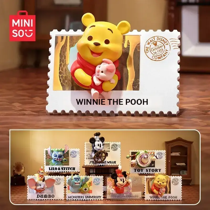 Disney Retro Stamp Blind Box Trendy Decor for Disney Enthusiasts. Blind box type, unique vintage stamp elements, comes with fridge stickers and cute figurines. Perfect for gifting or adding to a Disney collection#Summervibes, Back To School