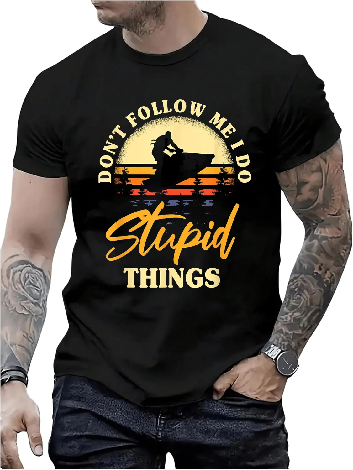 100% Cotton Great Jet Ski Saying Motif Jet Ski Driver PWC Motorsport T-Shirt