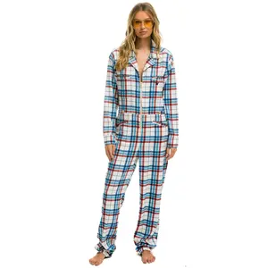 UNISEX PLAID FLIGHT SUIT - MONTAUK PLAID
