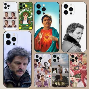 Pedro Pascal  Phone Case For Apple iPhone 15,14,13,12,11,Pro,X,XS,Max,XR,Plus,Mini Soft Black Cover