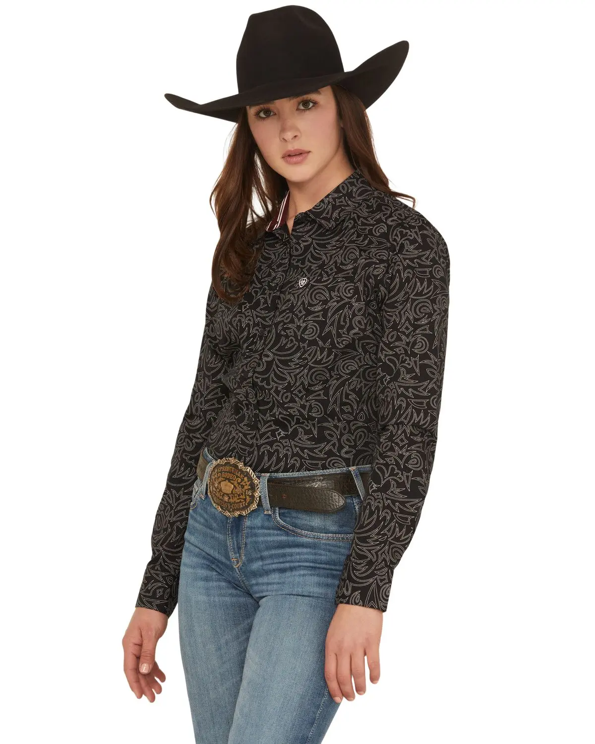 Ariat Women's Women'S Boot Stitch Kirby Long Sleeve Button-Down Stretch - 10062539