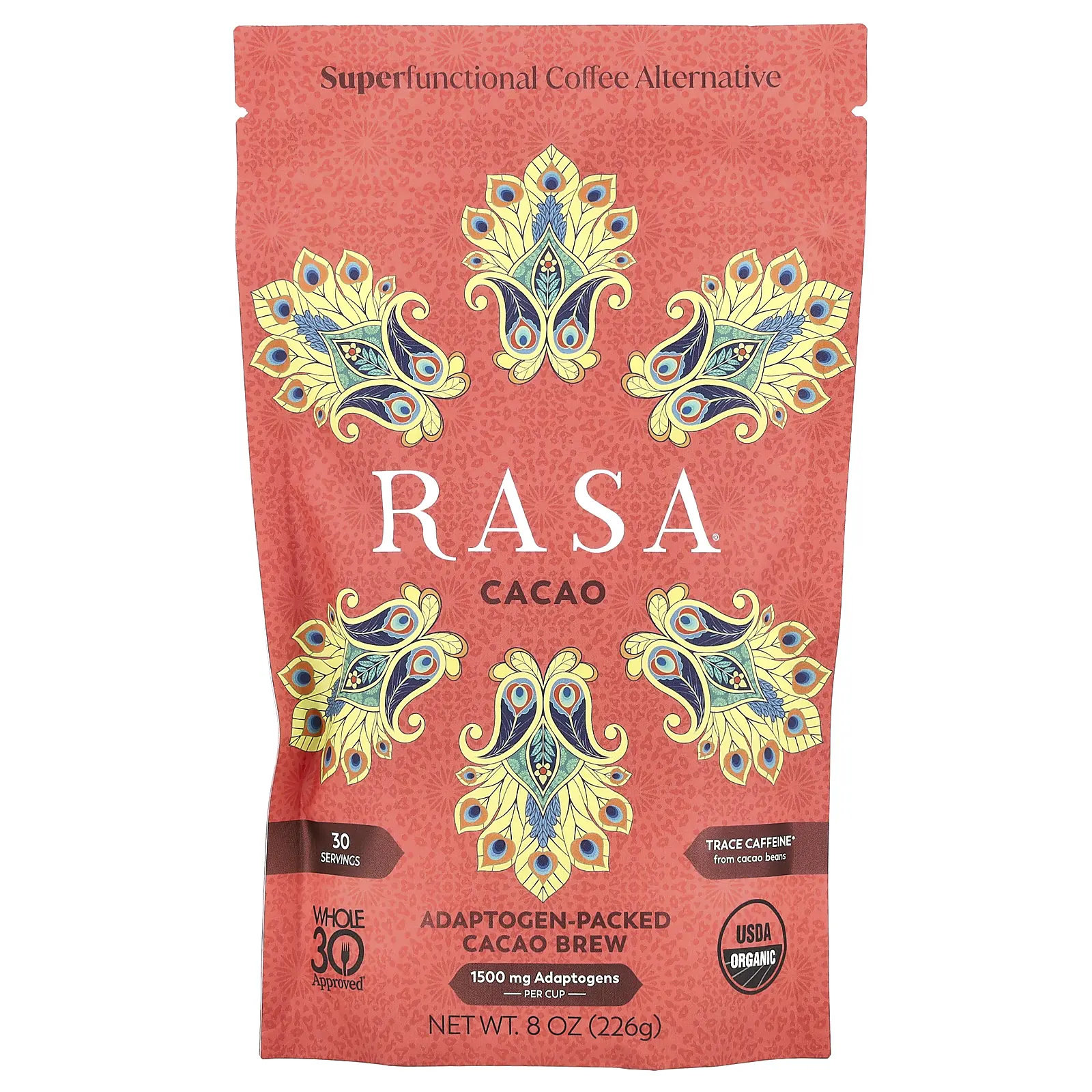 Rasa Adaptogen-Packed Cacao Brew, 8 oz (226 g)