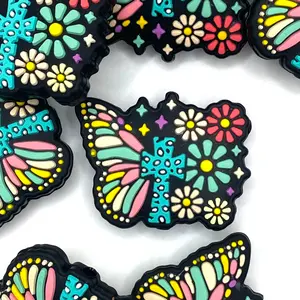 Butterfly Cross Focal Beads | Christian Cross Craft DIY Butterflies Beaded Pens Supplies