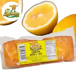 Mr. Spong Mini Lemon Loaf Cakes - Sweet Snack Cakes 3.5 oz - Perfect for Sweet Treats with Lemon Flavor - Bite-Sized Delight
