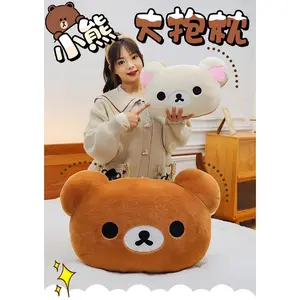 75CM Big Size Rilakkuma Kawaii Cartoon Anime Plush Stuffed Doll Room Decoration Plushies Pillow Cute Peluche Ornaments Gifts