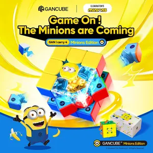 GAN Minions i Carry 4, Smart Speed Cube Bluetooth 3x3 Magnetic App Connected Electronic Speedcube Gift for Kids Adults, Timer Movement Tracking Online Competition, Battery Replaceable