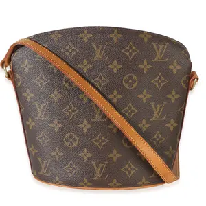 Pre-owned Louis Vuitton canvas Shoulder Bags NY155041 Monogram Drouot Bag