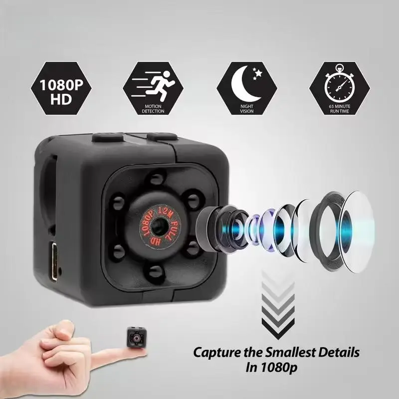 SQ11 Portable Digital Action Camera - HD 1080p Video Recorder, Compact Parent-Child DV Camera for Multi-Sports, Aerial Photography, Low-Light Recording
