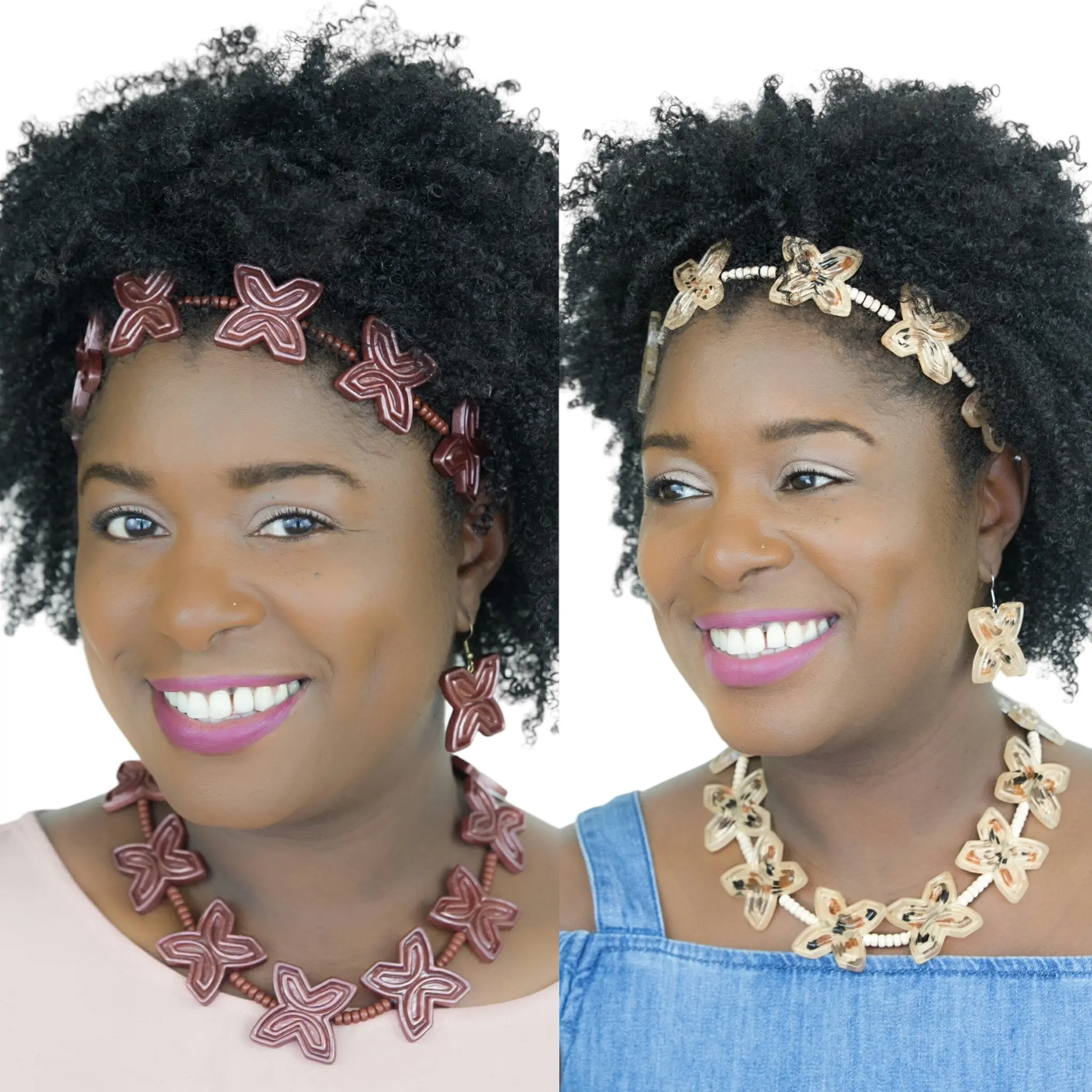 The Freedom Headband - comes into amazing color combinations in Bronze and Cream Color.
