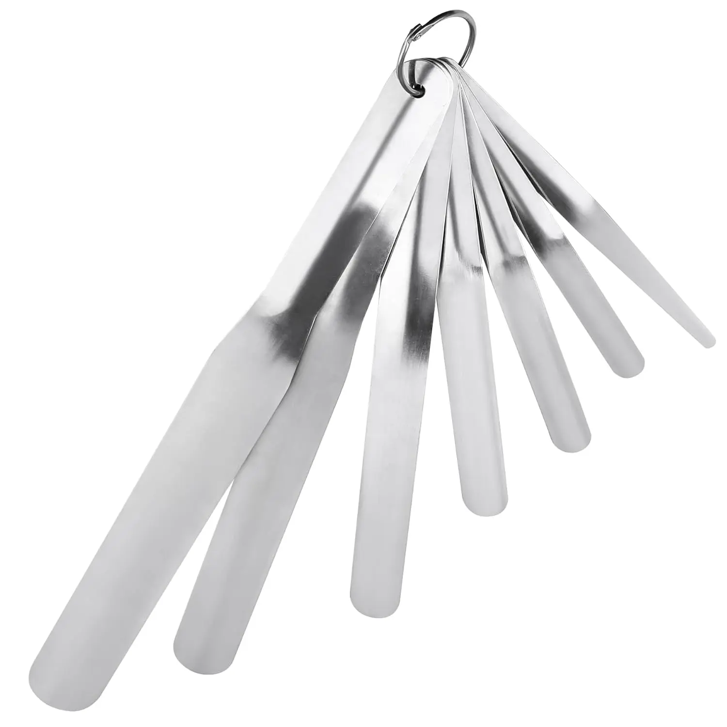 Caulking Spatula Tool Kit, 7 count Stainless Steel Multi Purpose Caulking Tools, Scraper  Widths 3/8" to 1-1/2", Suitable for Kitchens, Bathrooms, Windows