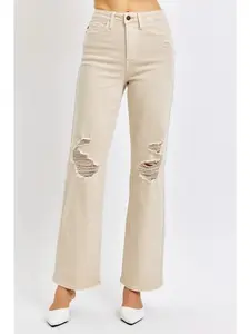 Judy Blue High Waisted Destroy 90's Straight Jeans